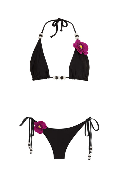 LYCASTE TOP & BOTTOM BLACK BIKINI NIKOZA