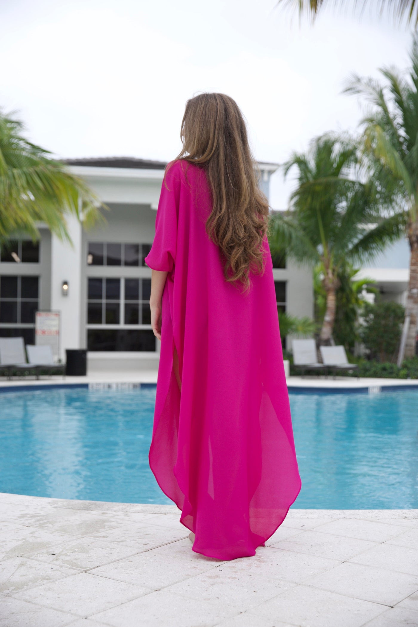 cover up Key West cover up Tunica (long) 100 % Silk Chiffon 2023 Nikoza Swimwear Key Largo cover up (long) Olga Nikoza Swimwear